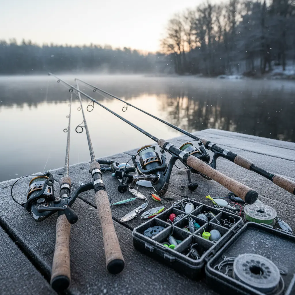 Rods, reels and tackle