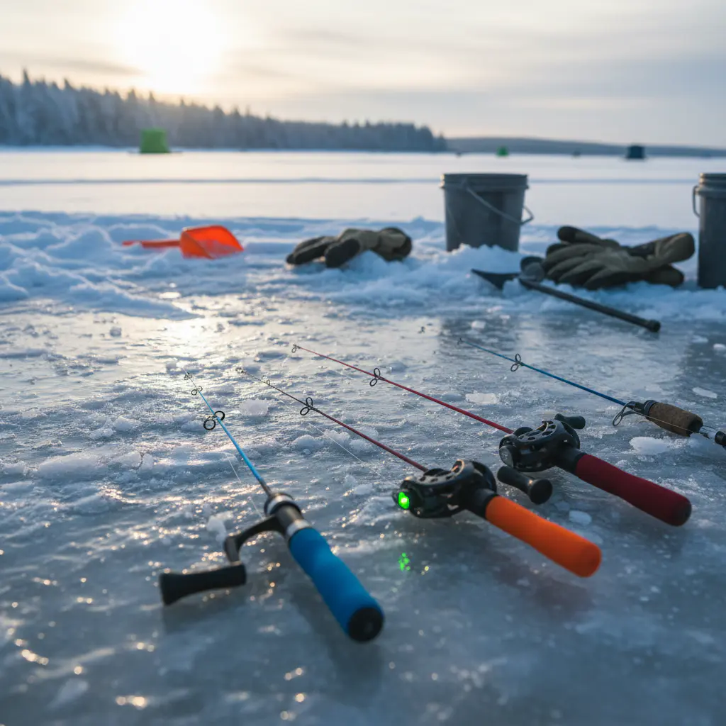 Ice fishing rods